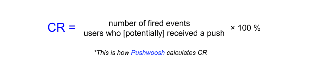Conversion rate formula - Pushwoosh