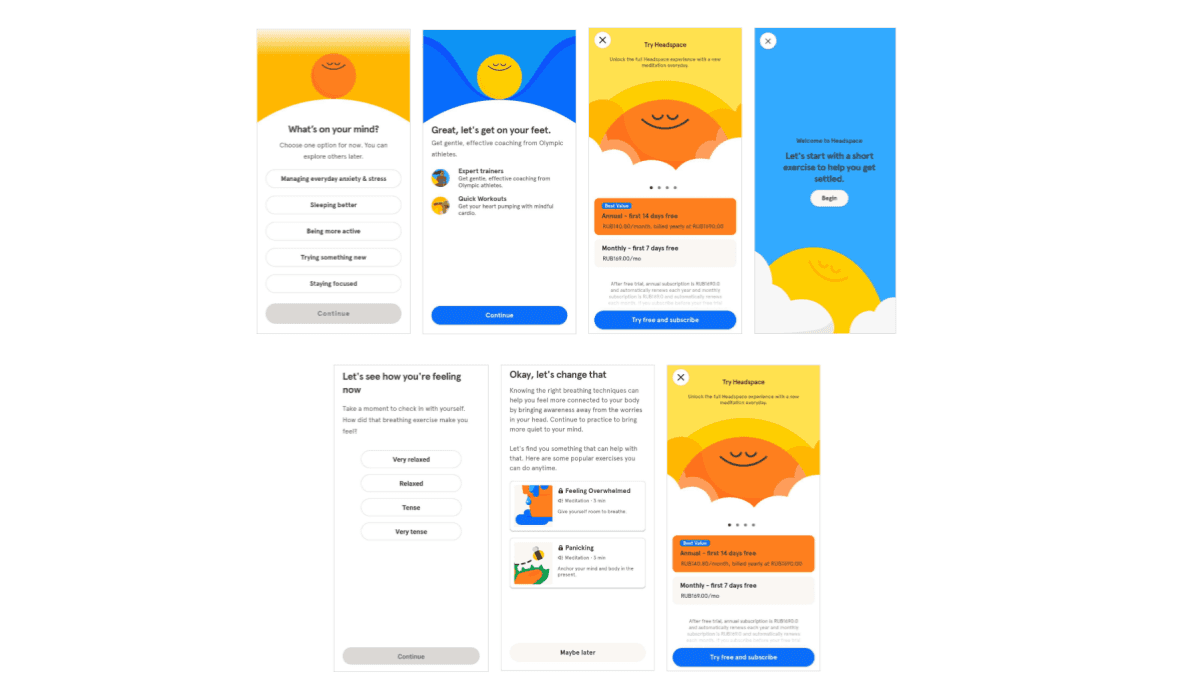 User activation in the Headspace app