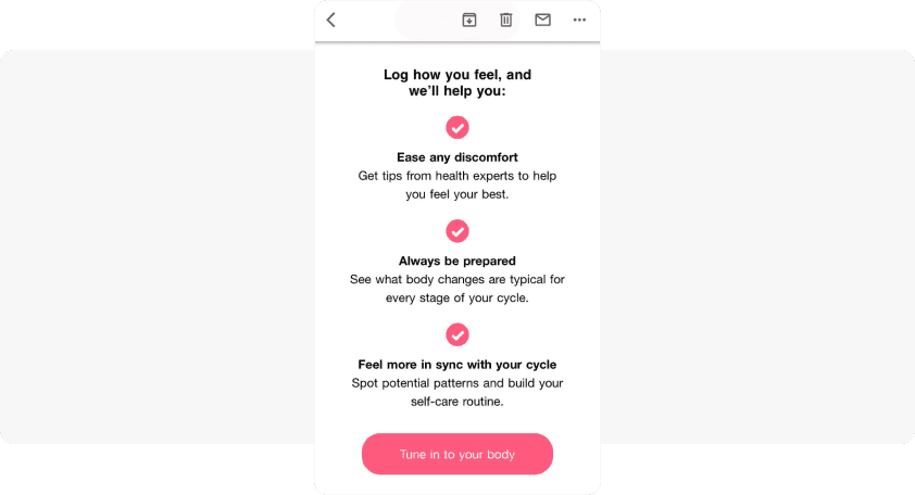 Flo re-activating email example