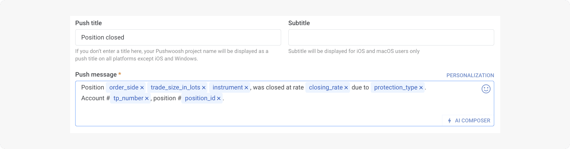 Personalize push notification copy with Dynamic Content in Pushwoosh