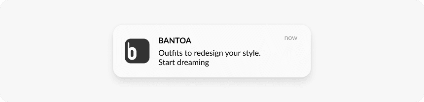 E-commerce app push notification personalized recommendations example