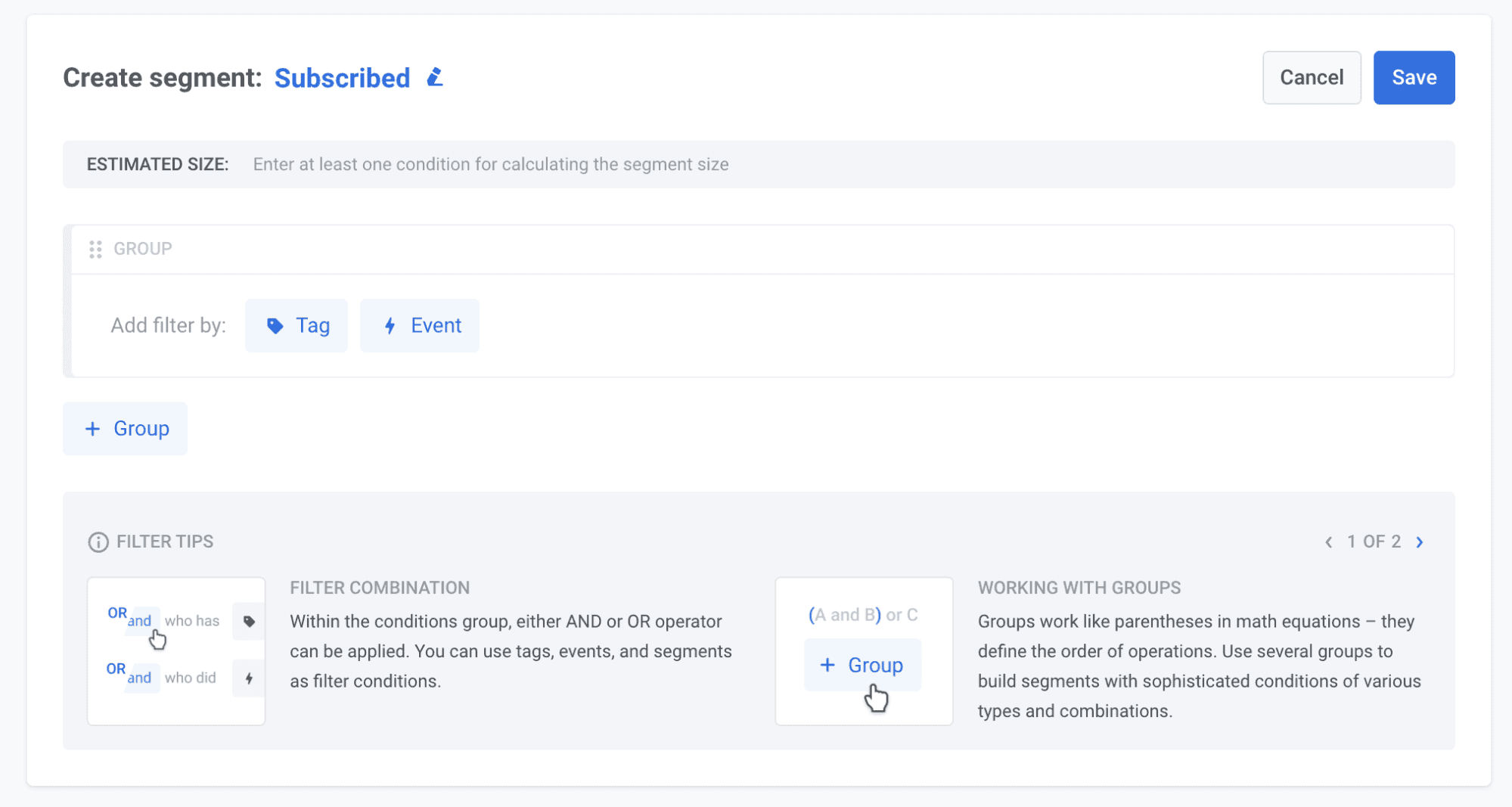 Create a segment of paid subscribers in Pushwoosh